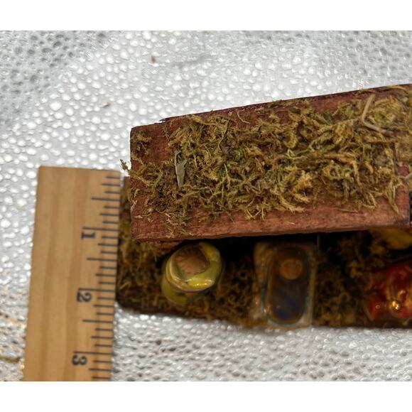 Children's Nativity Scene Creche Holy Family Attached Ceramic Tii Collection - Picture 6 of 7